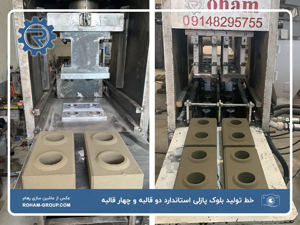 خط تولید بلوک سیمانی و بلوک پازلی استاندارد اوبا پازل